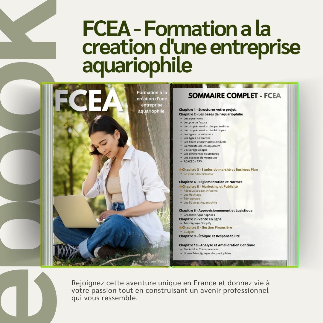 FCEA - Formation a la creation d'une entreprise aquariophile