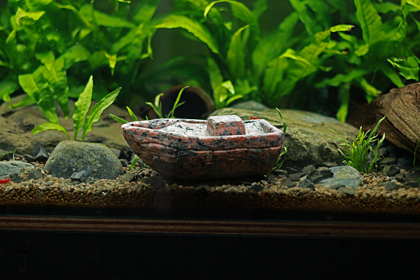 🌿Décor Naturel - Barque en Granite Rose 🇫🇷