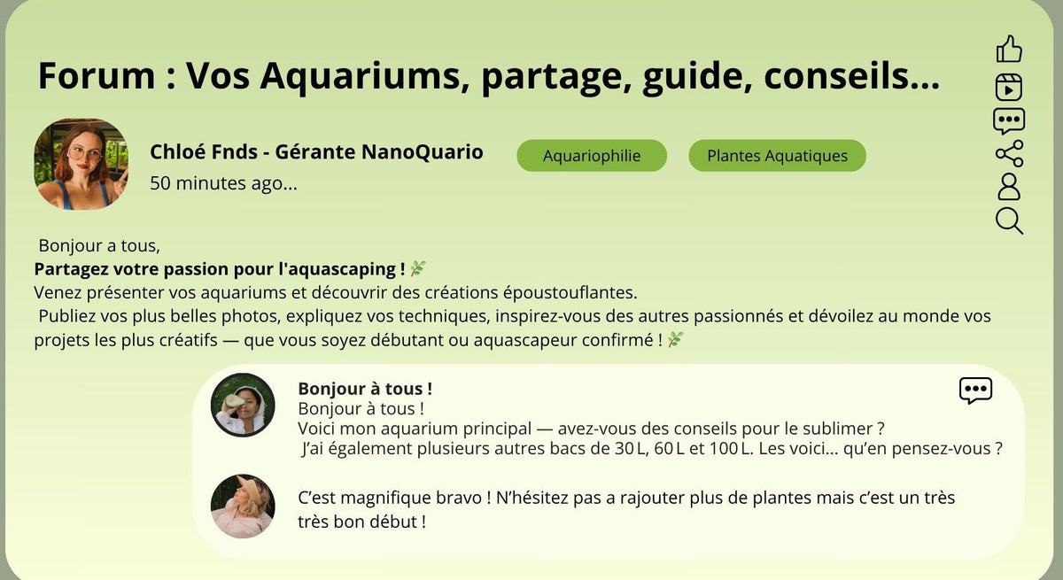 🌿Forum : Vos aquariums, partage, guide, conseils.