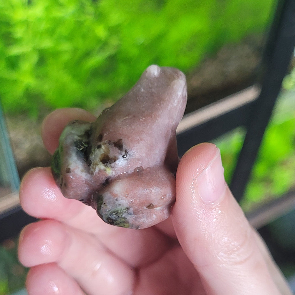 NanoStone - Grenouille en Rhodonite