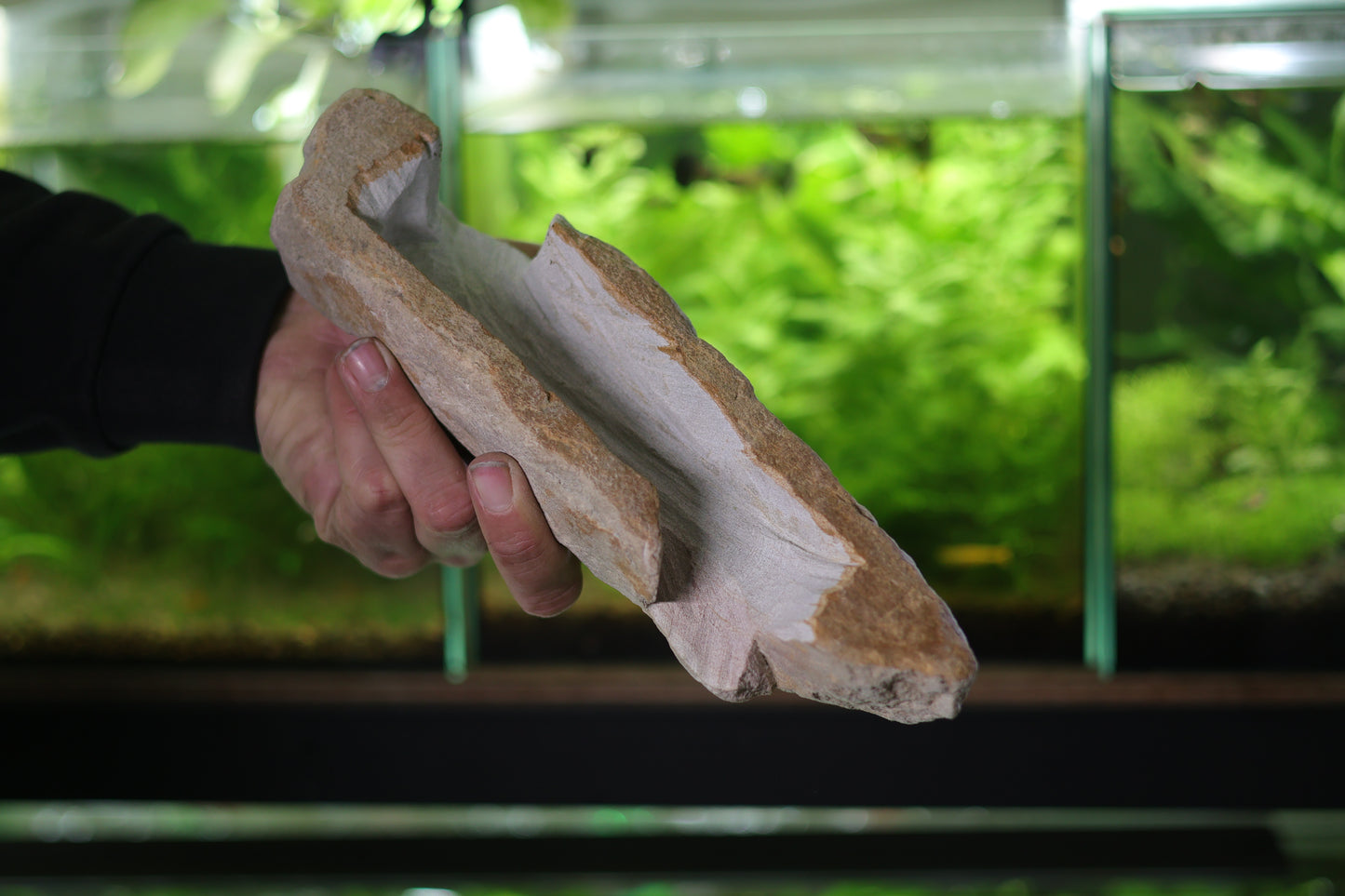Grotte Double Entrées en Grès - Roche Taillées