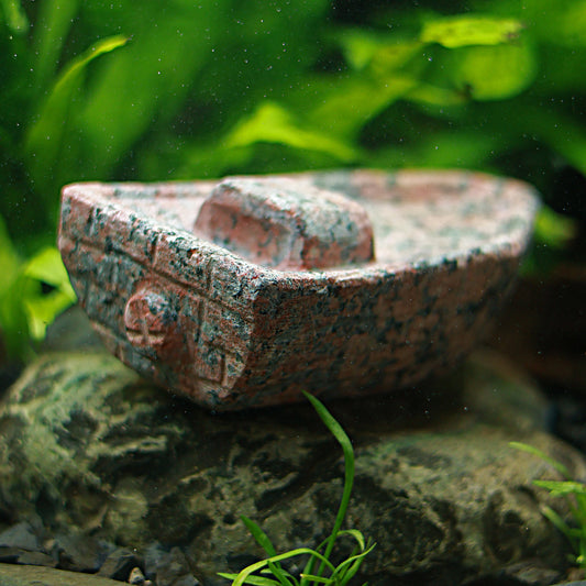 🌿Décor Naturel - Barque en Granite Rose 🇫🇷